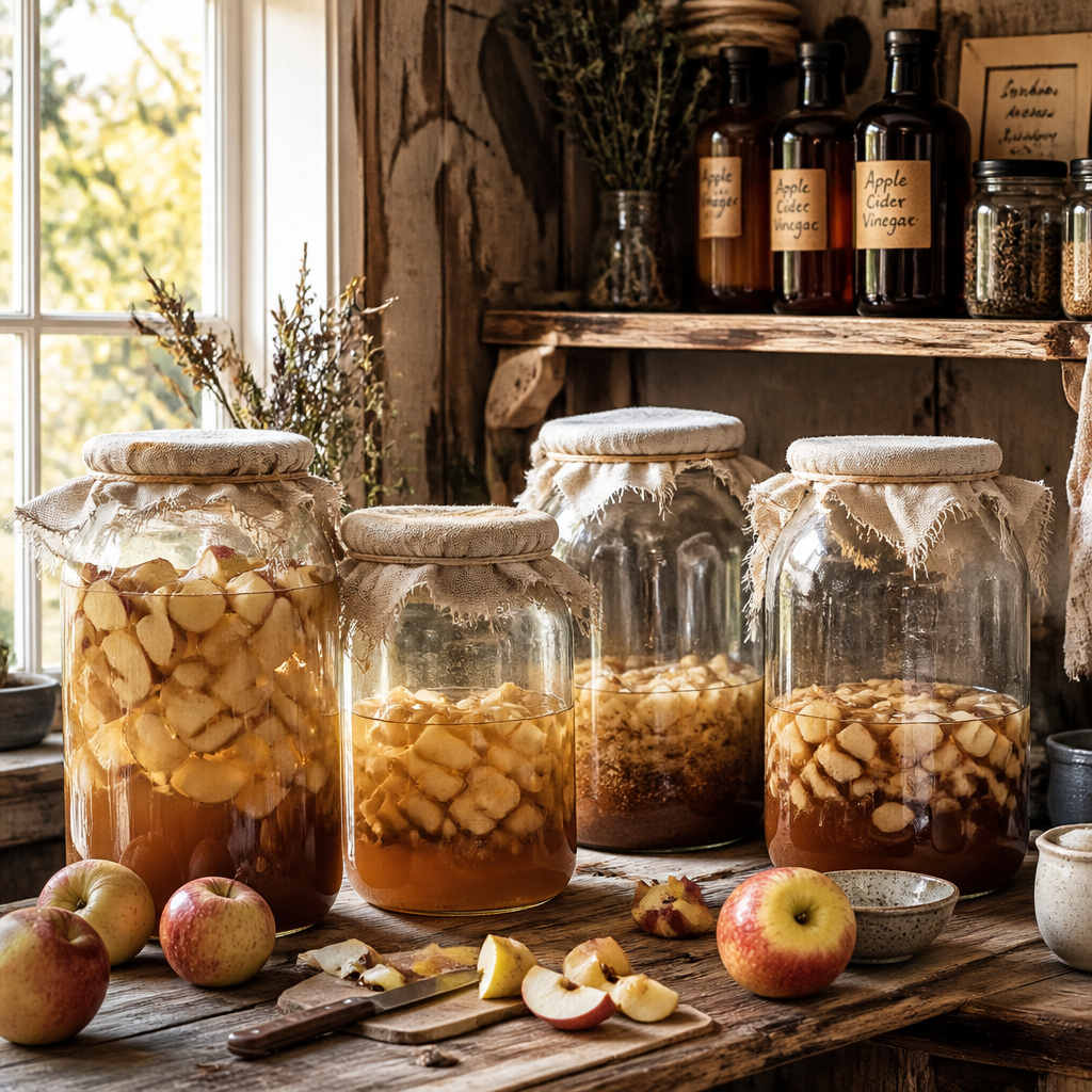 Homemade Apple Cider Vinegar from Homestead Apples