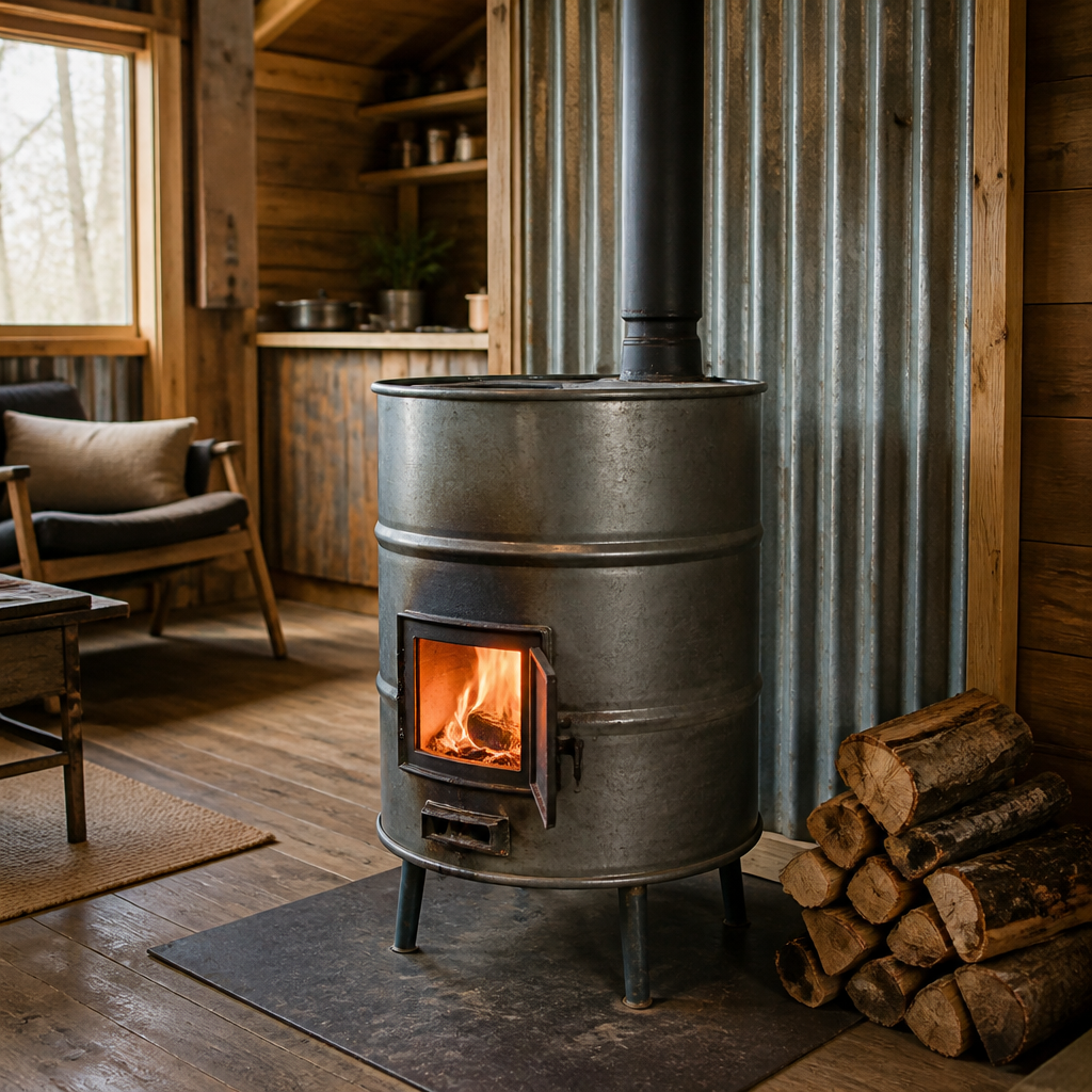 DIY Barrel Wood Stove: Heat Your Off-Grid Shop or Cabin